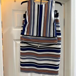 English Factory Multicolor Striped Two Piece Set